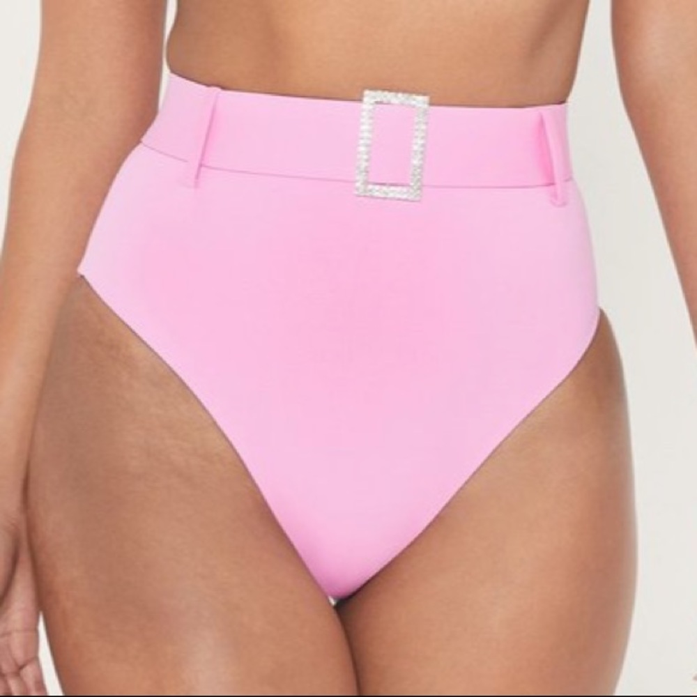 BIKINI SET: Bandeau + Diamond High Wasted Bottoms